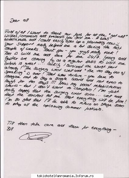 Scrisoare pt Fani - deeyutza - Bill Kaulitz